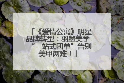 《爱情公寓》明星品牌转型：羽墨美学“一站式团单”告别美甲两难！