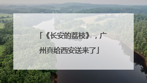 《长安的荔枝》，广州真给西安送来了