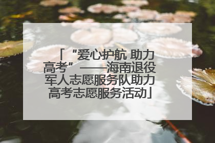 “爱心护航 助力高考”——海南退役军人志愿服务队助力高考志愿服务活动