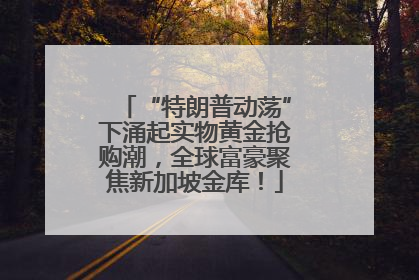 “特朗普动荡”下涌起实物黄金抢购潮，全球富豪聚焦新加坡金库！