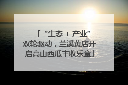 “生态 + 产业”双轮驱动，兰溪黄店开启高山西瓜丰收乐章