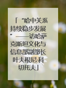 “哈中关系持续稳步发展”——访哈萨克斯坦文化与信息部副部长叶夫根尼·科切托夫