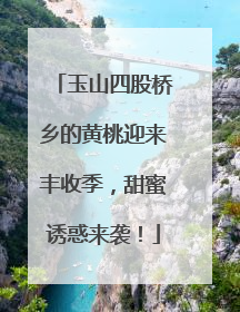 玉山四股桥乡的黄桃迎来丰收季，甜蜜诱惑来袭！