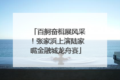 百舸奋楫展风采！张家浜上演陆家嘴金融城龙舟赛