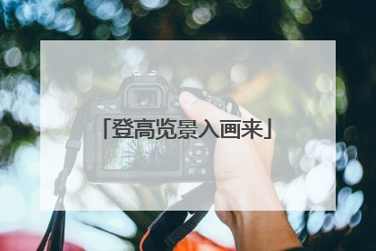 登高览景入画来