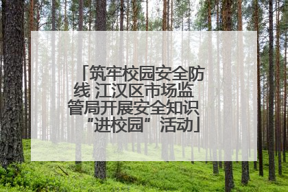 筑牢校园安全防线 江汉区市场监管局开展安全知识“进校园”活动
