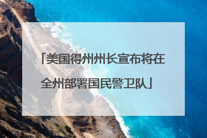 美国得州州长宣布将在全州部署国民警卫队