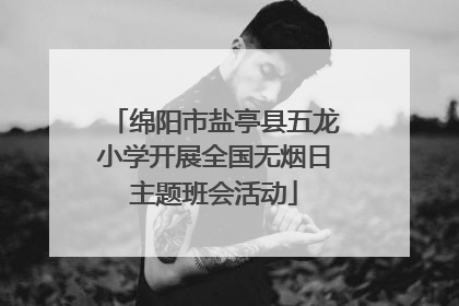 绵阳市盐亭县五龙小学开展全国无烟日主题班会活动
