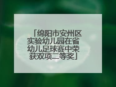绵阳市安州区实验幼儿园在省幼儿足球赛中荣获双项二等奖