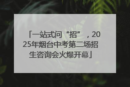 一站式问“招”，2025年烟台中考第二场招生咨询会火爆开幕