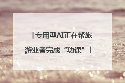 专用型AI正在帮旅游业者完成“功课”