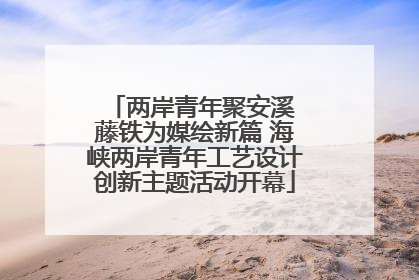 两岸青年聚安溪 藤铁为媒绘新篇 海峡两岸青年工艺设计创新主题活动开幕