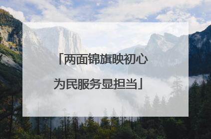 两面锦旗映初心 为民服务显担当
