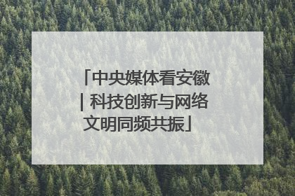 中央媒体看安徽｜科技创新与网络文明同频共振