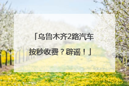 乌鲁木齐2路汽车按秒收费？辟谣！