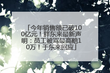 今年销售额已破100亿元！胖东来最新声明：员工被骂最高赔10万！于东来回应