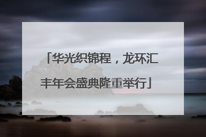 华光织锦程，龙环汇丰年会盛典隆重举行