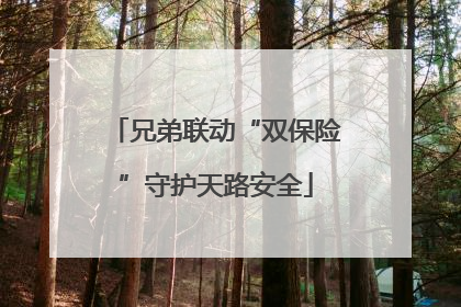 兄弟联动“双保险”守护天路安全