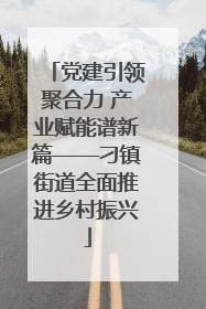 党建引领聚合力 产业赋能谱新篇——刁镇街道全面推进乡村振兴