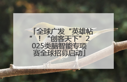全球广发“英雄帖”！“创客天下”2025类脑智能专项赛全球招募启动