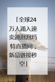 全球24万人涌入速卖通泡泡玛特直播间，新品链接秒空