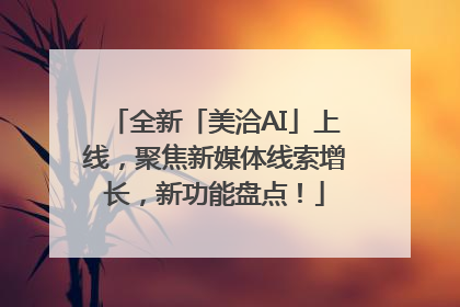 全新「美洽AI」上线，聚焦新媒体线索增长，新功能盘点！