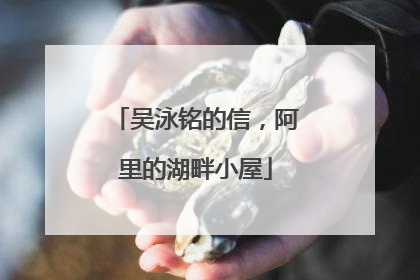 吴泳铭的信，阿里的湖畔小屋