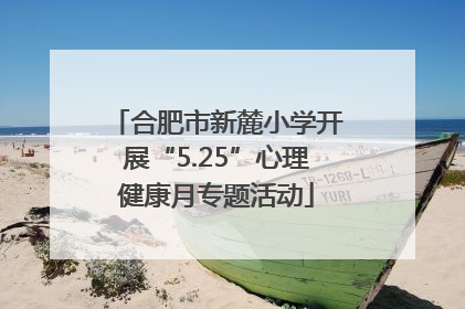合肥市新麓小学开展“5.25”心理健康月专题活动