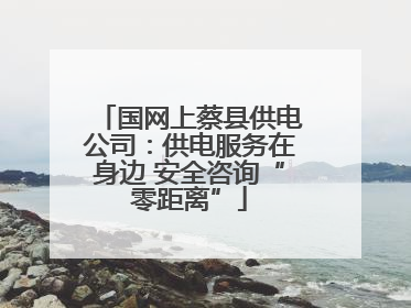 国网上蔡县供电公司：供电服务在身边 安全咨询“零距离”