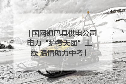 国网镇巴县供电公司 电力“护考天团”上线 温情助力中考