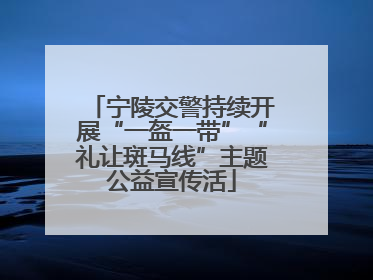 宁陵交警持续开展“一盔一带”“礼让斑马线”主题公益宣传活