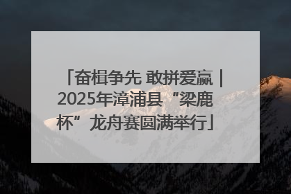 奋楫争先 敢拼爱赢｜2025年漳浦县“梁鹿杯”龙舟赛圆满举行