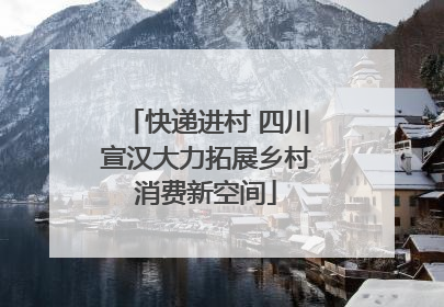 快递进村 四川宣汉大力拓展乡村消费新空间
