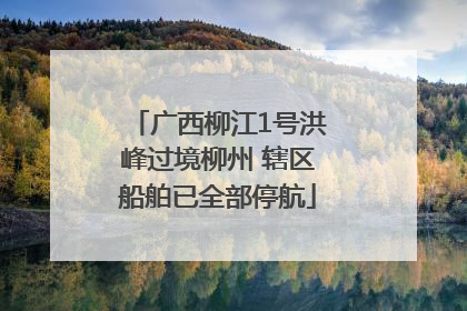 广西柳江1号洪峰过境柳州 辖区船舶已全部停航
