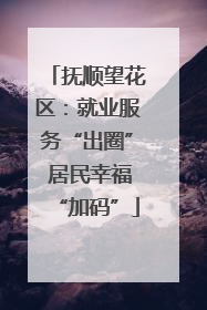 抚顺望花区：就业服务“出圈” 居民幸福“加码”