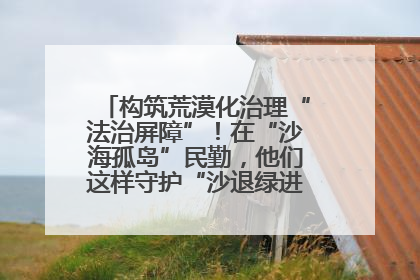 构筑荒漠化治理“法治屏障”！在“沙海孤岛”民勤，他们这样守护“沙退绿进”的生态奇迹