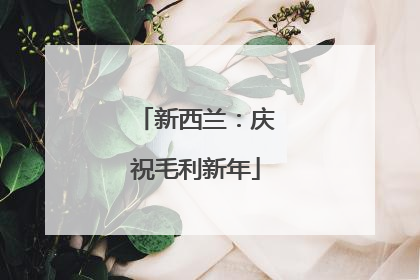 新西兰：庆祝毛利新年