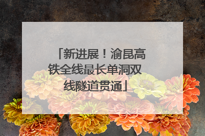 新进展！渝昆高铁全线最长单洞双线隧道贯通
