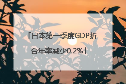 日本第一季度GDP折合年率减少0.2%