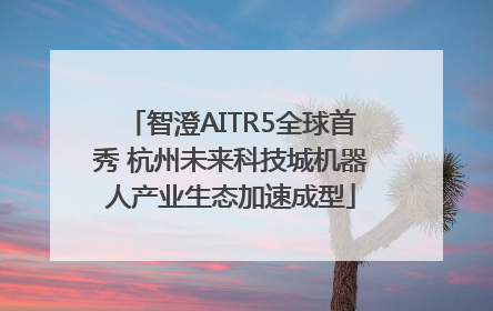 智澄AITR5全球首秀 杭州未来科技城机器人产业生态加速成型