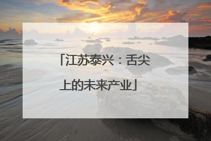 江苏泰兴：舌尖上的未来产业