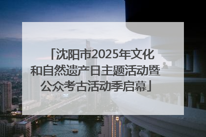 沈阳市2025年文化和自然遗产日主题活动暨公众考古活动季启幕