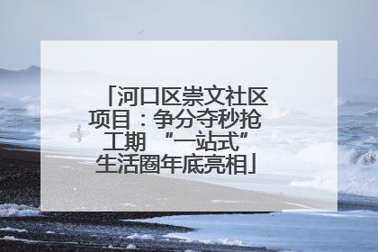 河口区崇文社区项目：争分夺秒抢工期 “一站式”生活圈年底亮相