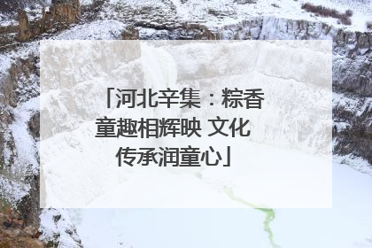 河北辛集：粽香童趣相辉映 文化传承润童心