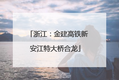 浙江：金建高铁新安江特大桥合龙