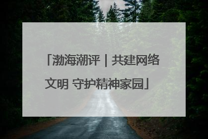 渤海潮评｜共建网络文明 守护精神家园