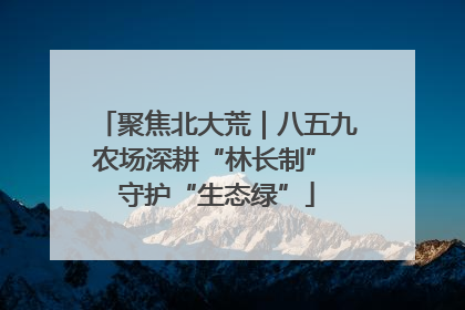 聚焦北大荒｜八五九农场深耕“林长制” 守护“生态绿”