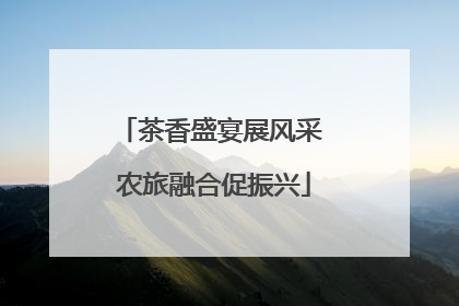 茶香盛宴展风采 农旅融合促振兴
