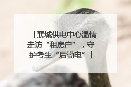 襄城供电中心温情走访“租房户”，守护考生“后勤电”