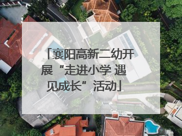 襄阳高新二幼开展“走进小学 遇见成长”活动